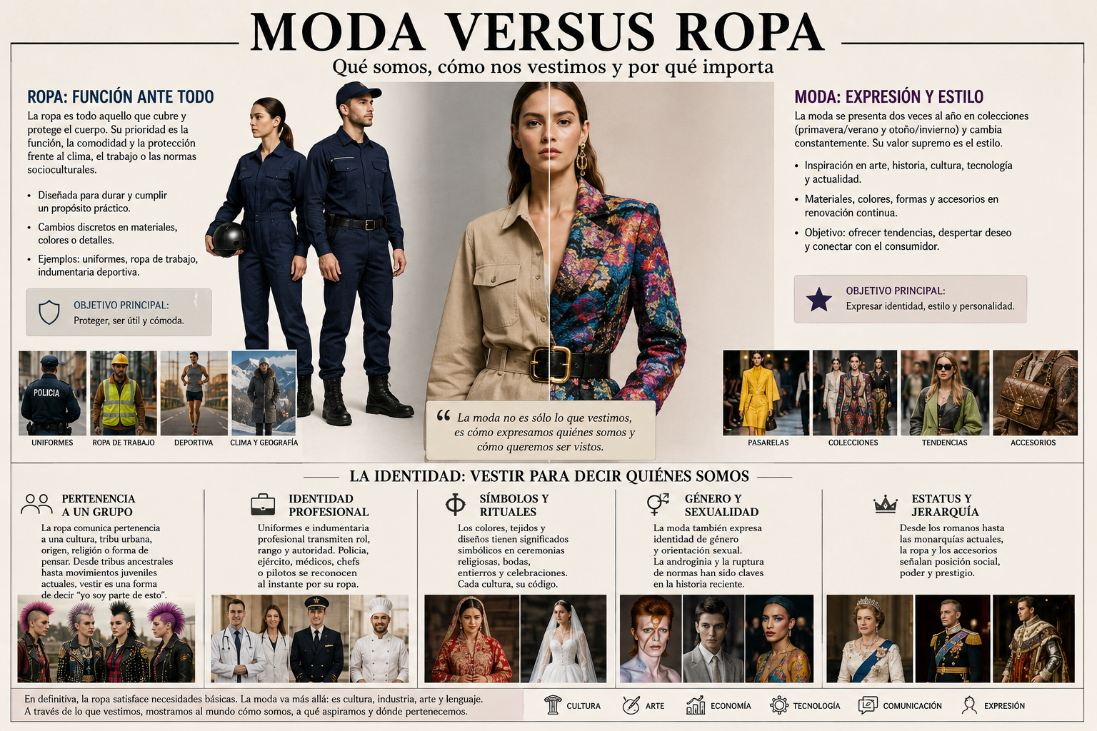 Moda versus ropa